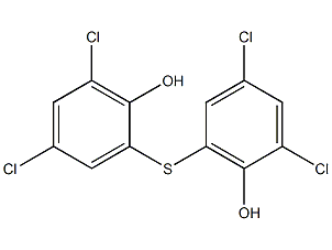 2,2'-Thiobis(4,6-dichlorophenol) structural formula